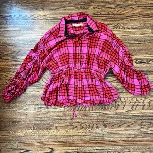 Free People Flannel Top